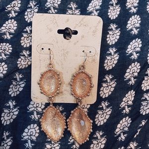 Gold Stone Earrings